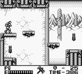 une photo d'Ã©cran de Castlevania 2 - Belmont s Revenge sur Nintendo Game Boy